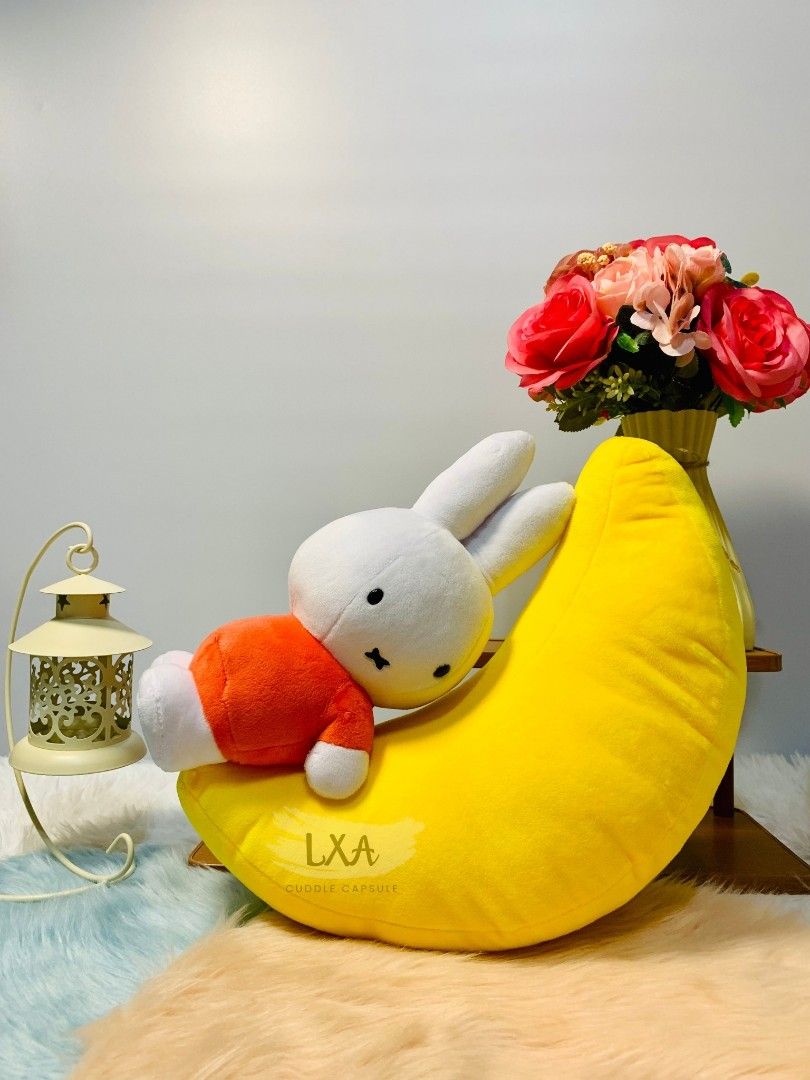 Miffy Crescent Moon Plush (Category: Plushies & Soft Toys) located in Manila. Submitted by lxacuddlecapsule (Listing ID 1469094292, Image 1). Description: 🧸ྀི like new 🧸ྀི 30 cm 🧸ྀི no papertag 🧸ྀི no flaws/stain 🛍️ PLEASE READ BEFORE PURCHASING ✨ Item Information • Authentic imported items from Japan unless stated otherwise. • Please review all photos carefully before purchasing. • Colors may vary slightly due to lighting and screen setting