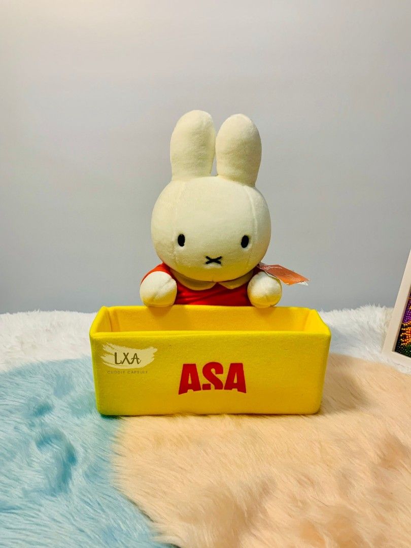 Miffy Sekiguchi x ASA Storage Plush (Category: Plushies & Soft Toys) located in Manila. Submitted by lxacuddlecapsule (Listing ID 1469158058, Image 2). Description: 🧸ྀི like new 🧸ྀི Miffy: 35 cm; Storage: 25 cm 🧸ྀི with papertag 🧸ྀི no flaws/stain 🛍️ PLEASE READ BEFORE PURCHASING ✨ Item Information • Authentic imported items from Japan unless stated otherwise. • Please review all photos carefully before purchasing. • Colors may vary slightly
