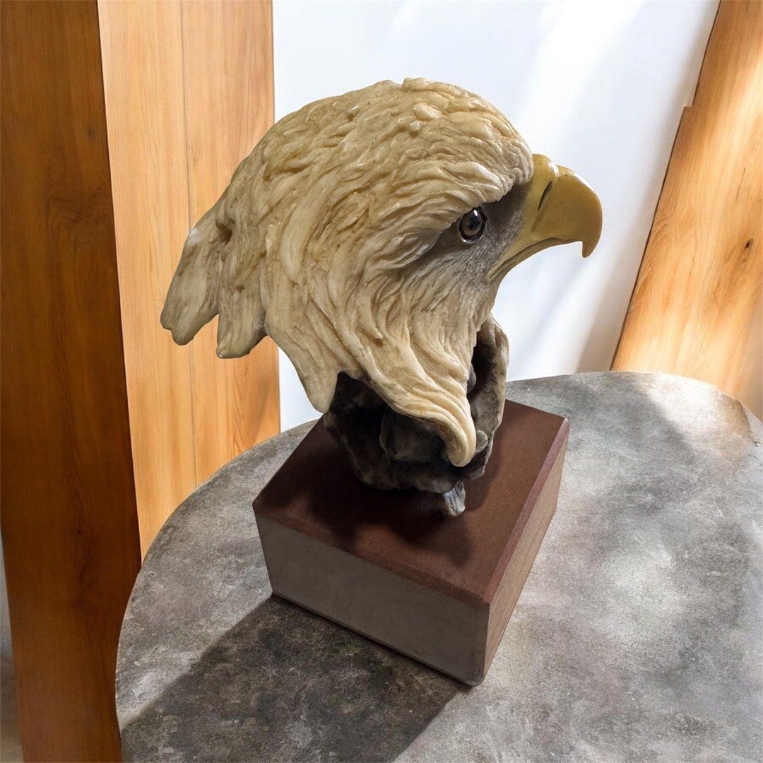 Mill Creek Studios Bald Eagle Head Above Reproach 14006 Sculpture (Category: Figurines & Statues) located in Angeles City. Submitted by zyeplustradings (Listing ID 1468986737, Image 2). Description: Mill Creek Studios Bald Eagle Head Above Reproach 14006 Sculpture Signed ‘90 The exact dimensions of this specific sculpture : • Height: 6.8 inches (approx. 17.3 cm) • Width: 3.85 inches (approx. 9.8 cm) • Depth: 6.75 inches (approx. 17.1 cm) • Weight