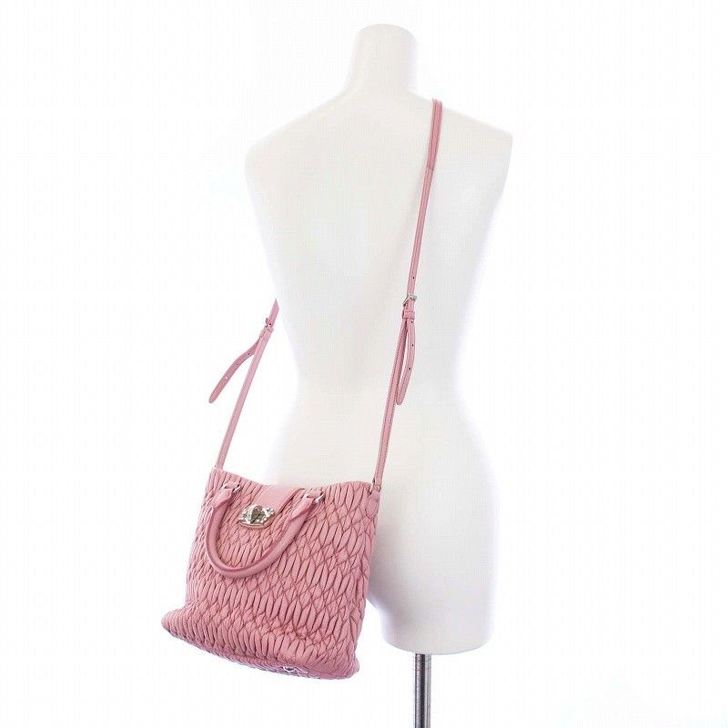 MIU MIU MATELLASE CRYSTAL TWO WAY BAG (Category: Luxury Bags & Wallets) located in Bayombong. Submitted by Gentlemans_ClosEt (Listing ID 1468949848, Image 3). Description: MIU MIU MATELASSE CRYSTAL TWO WAY BAG RANK AB SELF AUTHENTICATION IS REQUIRED MORE DETAILED PHOTOS UPON PM.