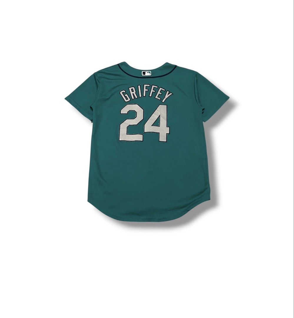 MLB Mariners Embroid Baseball Jersey (Category: Shirts) located in Bulacan. Submitted by sanjisthrift (Listing ID 1469120400, Image 2). Description: Size XSmall Width 16.5 Length 23.5 Good Condition 9/10.