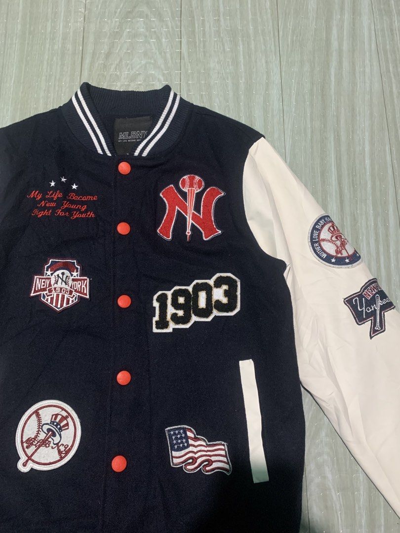 MLB varsity jacket (Category: Activewear) located in Cebu City. Submitted by head.ace1993 (Listing ID 1469124880, Image 3). Description: 20x26 Excellent condition No issue .