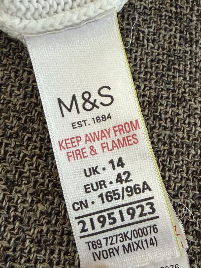 M&S Ivory Cherry Knit Sweater (Category: Longsleeves) located in Quezon City. Submitted by snoopiii (Listing ID 1469003351, Image 2). Description: RFS: Decluttering Loc: QC.
