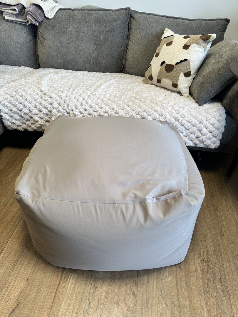 Muji Beads Sofa (Category: Sofas) located in Taguig. Submitted by kathleen.tan (Listing ID 1468985550, Image 1). Description: You get: Muji Beads Sofa Inner body- 7,990 srp Muji Beads sofa cover - 2,490 srp each (2pcs) taupe and mustard yellow So total price when bought: 12,890 Lightly used. So super fluffly parin. No pets no kids here. Pick up only. * not two seater sofa, required lang to choose during posting but no 1 seat option in the choices