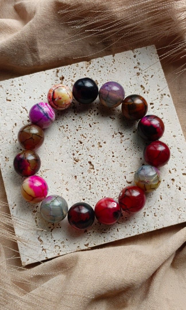 Multicolor Agate (Category: Bracelets) located in Manila. Submitted by enchantra_gems (Listing ID 1469045400, Image 1). Description: 🌈 MULTICOLOR AGATE BRACELET Colorful Beauty • Unique Patterns • Enchantra Gemstones Add a beautiful splash of color to your everyday style! ✨ The Multicolor Agate Bracelet features a lovely mix of vibrant hues and distinctive patterns, creating a colorful accessory that's easy to pair with different outfits. ✨ PROD