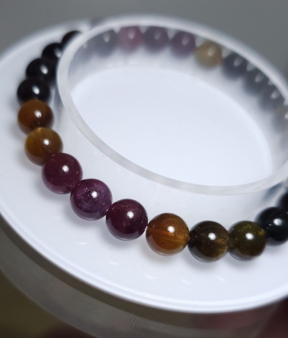 Multicolor Tourmaline Crystal Bracelet 7mm (Category: Bracelets) located in Batangas. Submitted by finestonesandfindsph (Listing ID 1469072756, Image 1). Description: 7mm 16cm Brand new and ready to ship!.