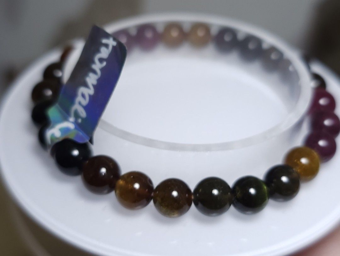 Multicolor Tourmaline Crystal Bracelet 7mm (Category: Bracelets) located in Batangas. Submitted by finestonesandfindsph (Listing ID 1469072756, Image 2). Description: 7mm 16cm Brand new and ready to ship!.