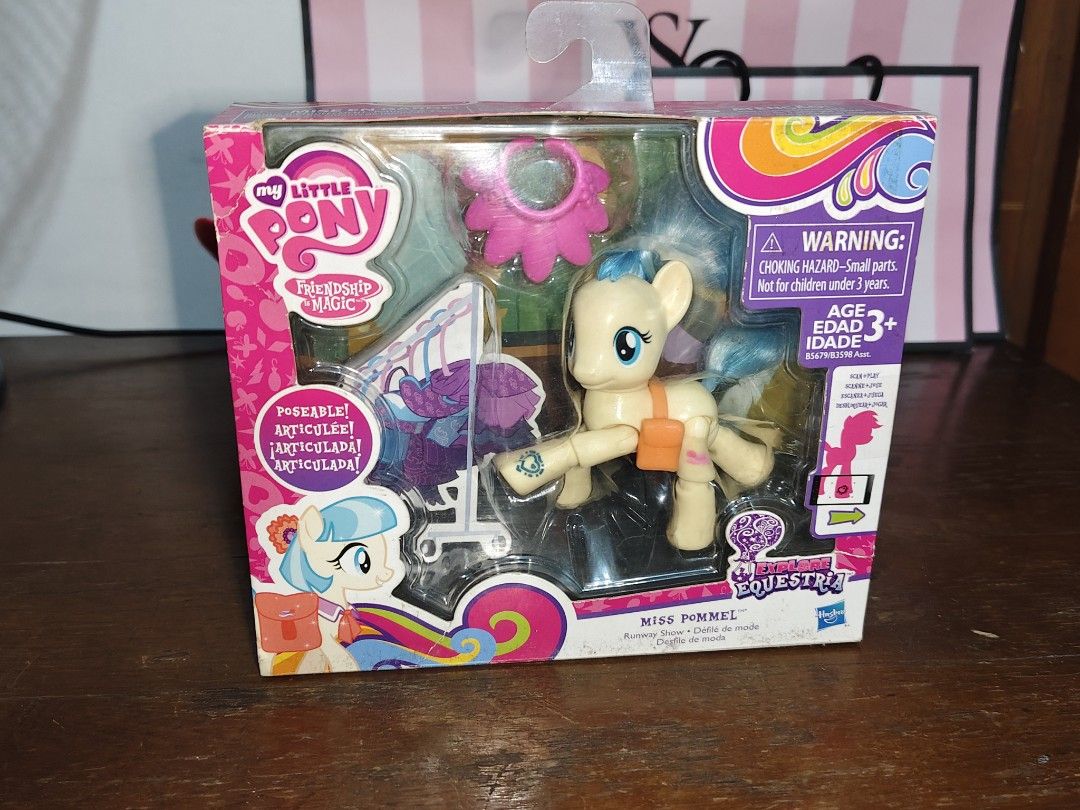 My Little Pony Coco Pommel (Category: Kids Toys) located in Quezon City. Submitted by .goldieefisshhh. (Listing ID 1469016812, Image 1). Description: Back in box. Complete and in good condition. Slightly frizzy tail Preloved, please manage your expectations. WYSIWYG.