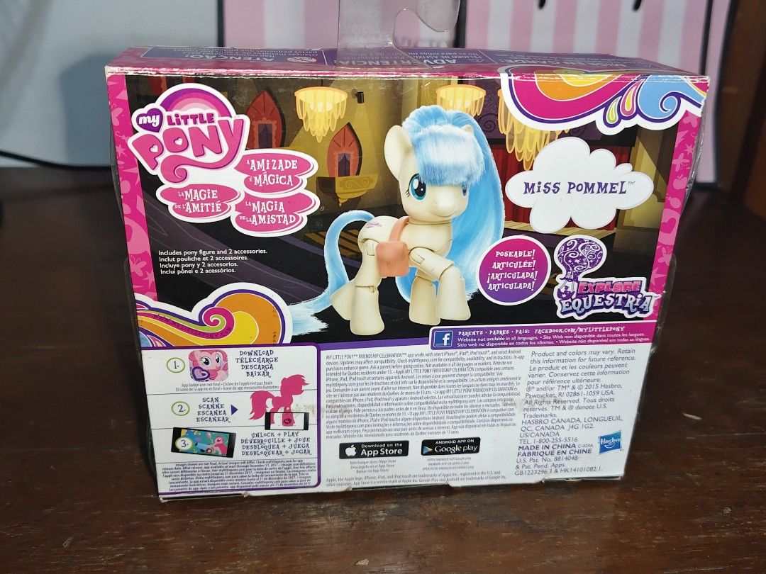 My Little Pony Coco Pommel (Category: Kids Toys) located in Quezon City. Submitted by .goldieefisshhh. (Listing ID 1469016812, Image 2). Description: Back in box. Complete and in good condition. Slightly frizzy tail Preloved, please manage your expectations. WYSIWYG.