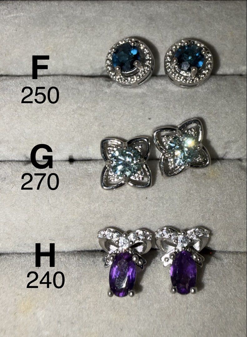 Natural Stone - Earrings (s925) (Category: Earrings) located in Balanga. Submitted by piarandomstuff (Listing ID 1468941964, Image 3). Description: 💎 Rings, Pendants, Earrings, Necklaces & Bracelets Collection 💎 🌸 Natural Gemstone Jewelry 💸 Prices are shown on each photo. ⏳ 1 piece per design only — once sold out, it’s gone forever! 🌼 Pay first to secure. 💡 Note on Stone Identification: Some stones in this collection are identified (e.g., A