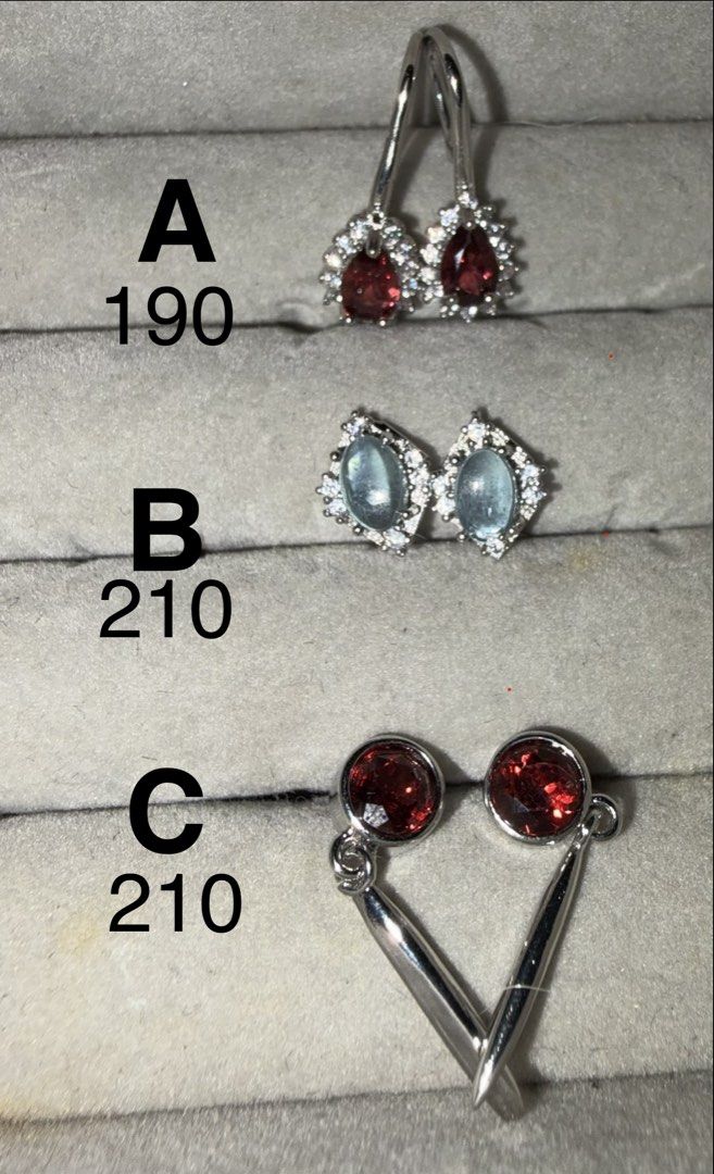 Natural Stone - Earrings (s925) (Category: Earrings) located in Balanga. Submitted by piarandomstuff (Listing ID 1468941964, Image 1). Description: 💎 Rings, Pendants, Earrings, Necklaces & Bracelets Collection 💎 🌸 Natural Gemstone Jewelry 💸 Prices are shown on each photo. ⏳ 1 piece per design only — once sold out, it’s gone forever! 🌼 Pay first to secure. 💡 Note on Stone Identification: Some stones in this collection are identified (e.g., A