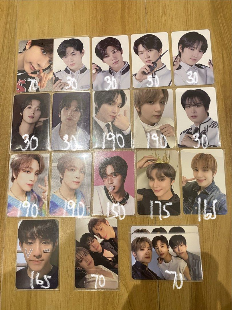 NCT Photocards (Category: K-Wave Merchandise) located in Manila. Submitted by dohwacart (Listing ID 1468983427, Image 1). Description: — NCT Official Photocards 🏷️ payo or dop 📍pasig 💵 maribank 🚚 j&t / lalamove t. wts lfb ph nct wish wayv 127 djj dojaejung sakuya yushi riku jaehee sion ryo winwin jungwoo jaehyun doyoung haechan .