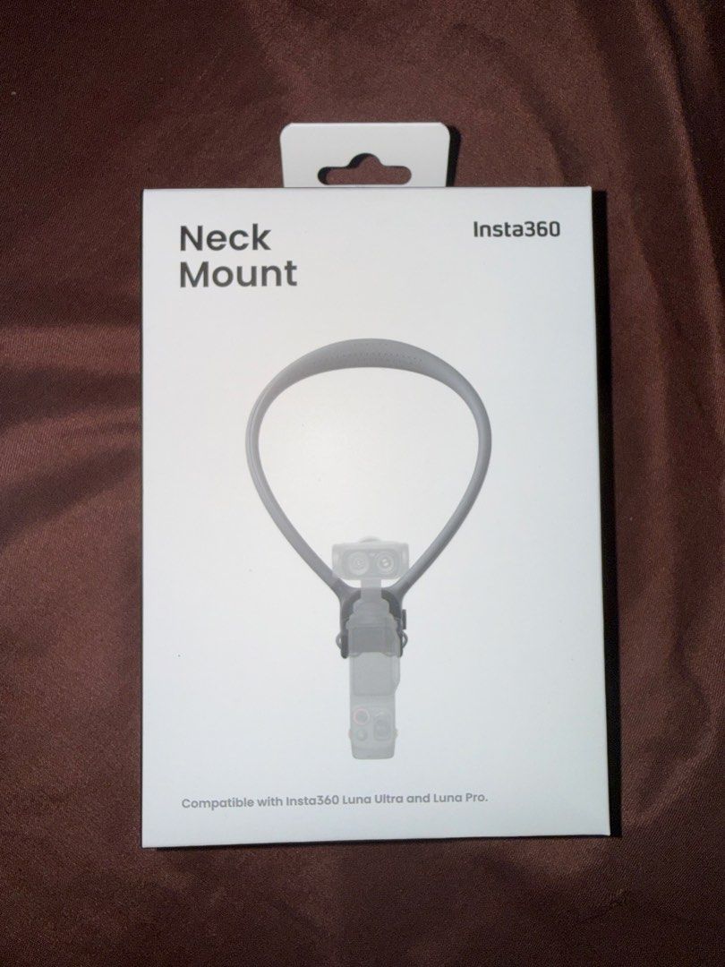 Neck Mount for Insta360 Luna Series (Category: Camera Bags & Carriers) located in Manila. Submitted by ahven (Listing ID 1469004651, Image 1). Description: Insta360 Neck Mount for Luna Series (Luna Ultra and Luna Pro). Includes neck mount and stabilizer strap. Perfect for hands-free POV filming. Brand new. Loc: Navotas ₱1000 .