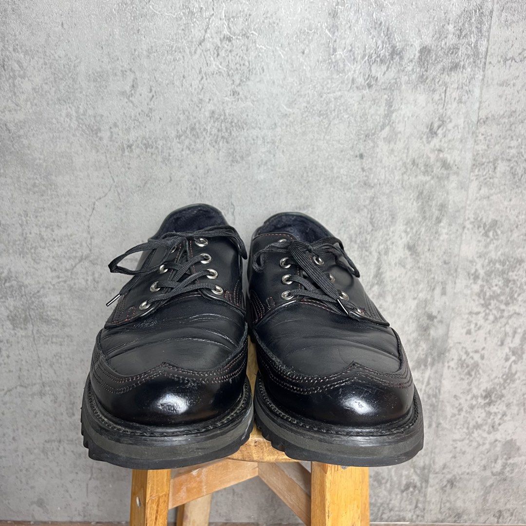 Nepenthes “Giant Shoe” Wingtip Oxfords (Category: Dress Shoes) located in Rizal. Submitted by wornout (Listing ID 1469150823, Image 2). Description: Nepenthes “Giant Shoe” Wingtip Oxfords Archive piece produced in the 90s to early 2000s. Nepenthes is the parent company behind Needles, Engineered Garments, and other influential Japanese labels. Features a heavy-duty design and rugged silhouette, made in the USA with quality craftsmanship. Details: