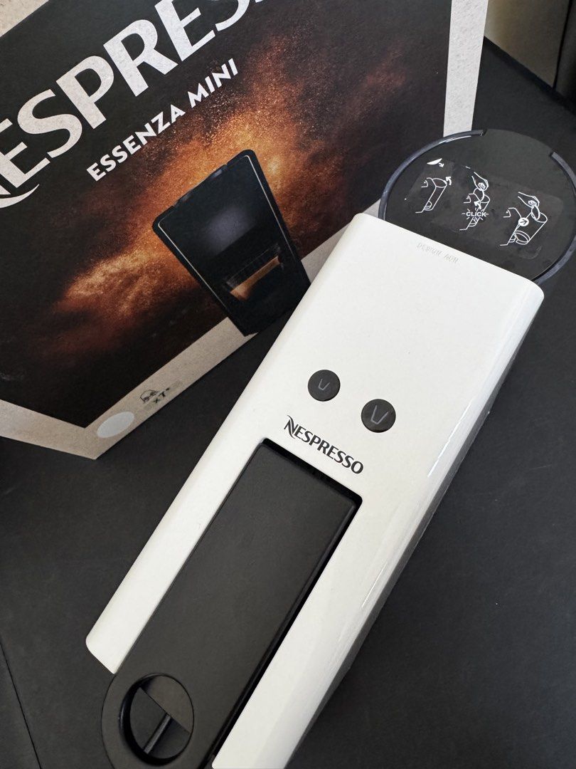 Nespresso Essenza Mini Coffee Machine White (Category: Coffee Machines & Makers) located in Las Pinas. Submitted by mishiadelacruz (Listing ID 1468991326, Image 3). Description: Like new. Complete with box.