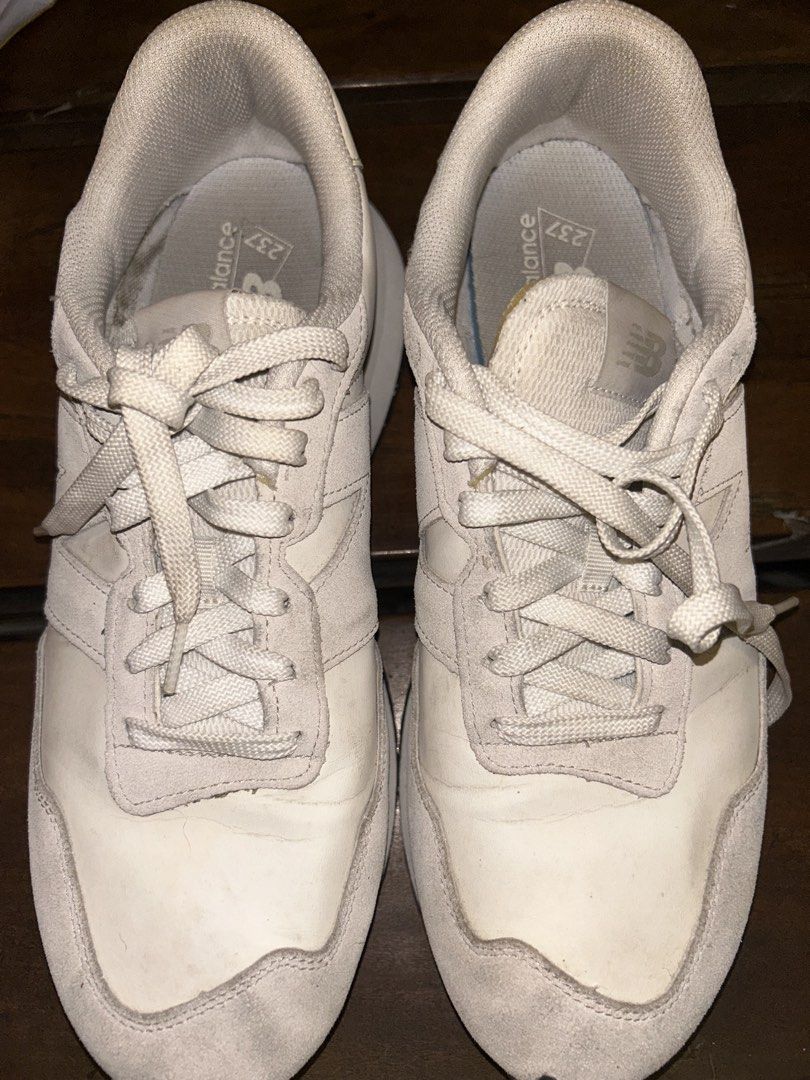 New Balance 237 Off-White Suede Sneakers (Category: Casual Shoes) located in Manila. Submitted by cardoodoo (Listing ID 1468934021, Image 1). Description: Negotiable.