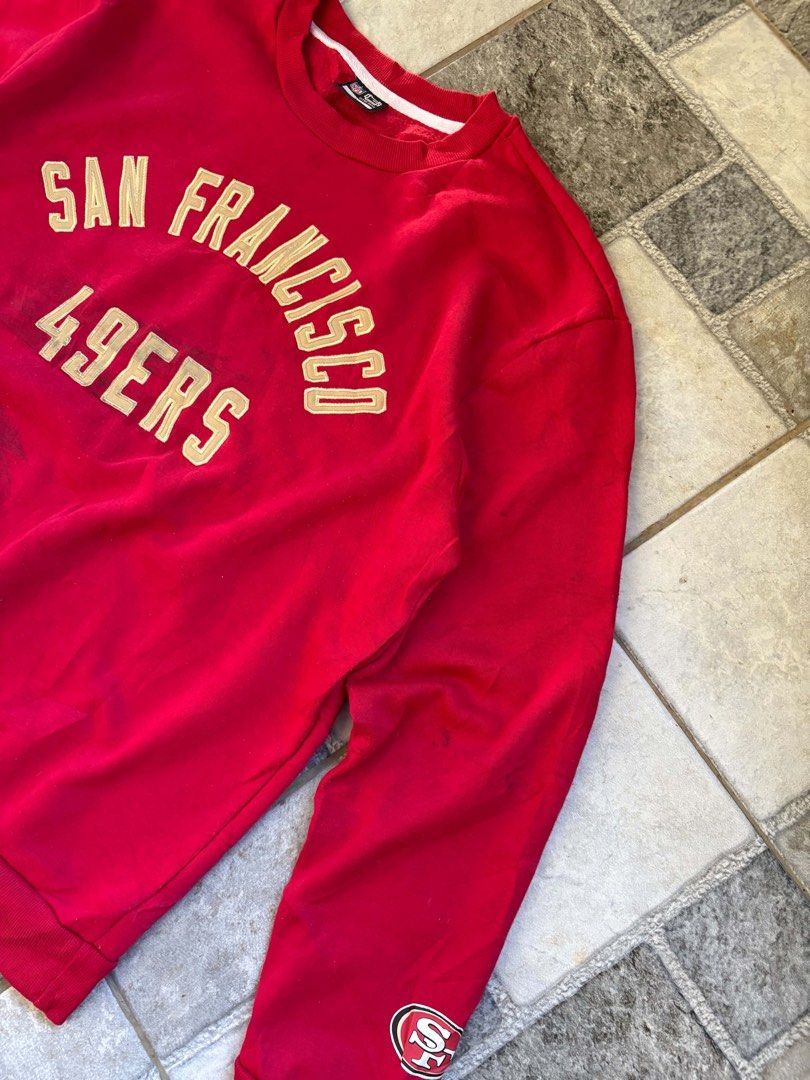 NFL 49ers SF Crewneck (Category: Coats, Jackets and Outerwear) located in Manila. Submitted by nofits.garments (Listing ID 1469050769, Image 3). Description: NFL 49ers SF Crewneck Large Width 23.5 Length 28 In pristine condition.