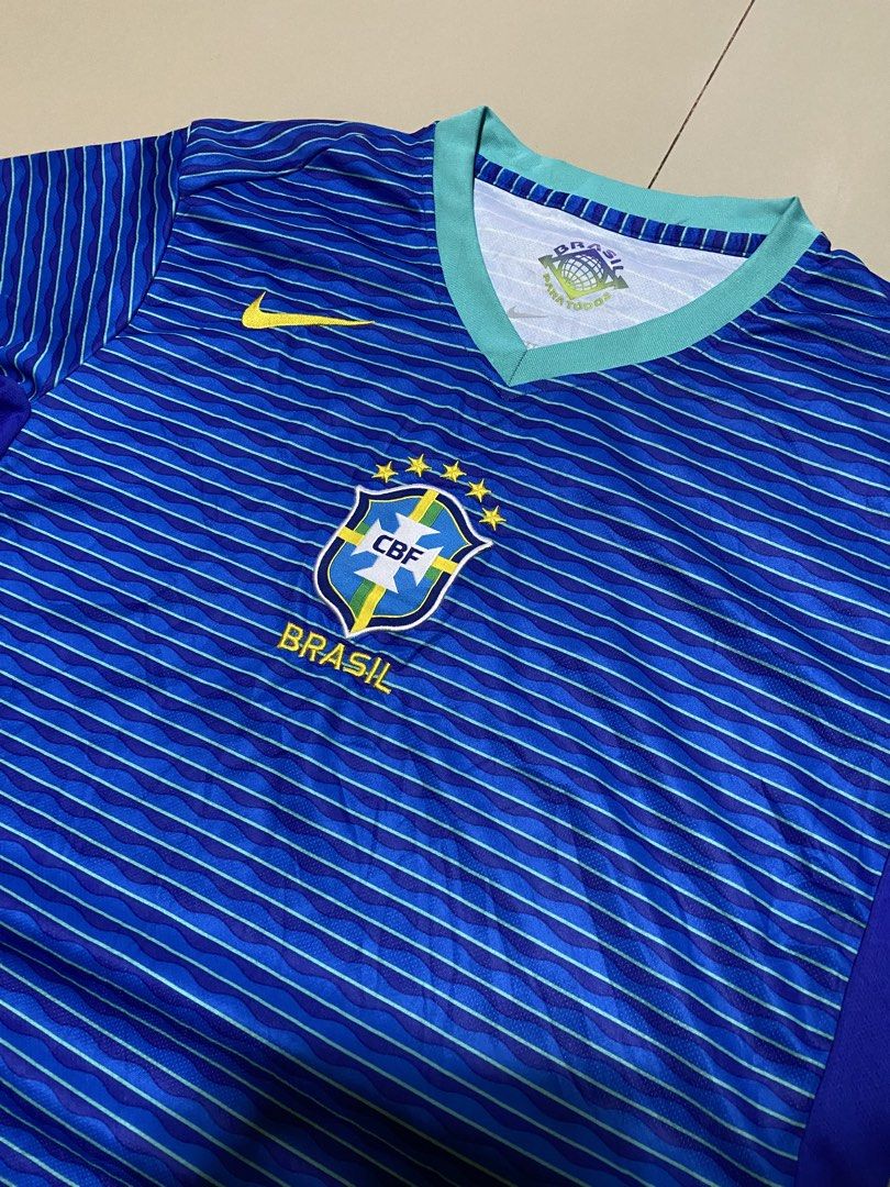 NIKE CBF BRASIL JERSEY (Category: Tshirts & Polo Shirts ) located in San Pablo. Submitted by tripnthrift15 (Listing ID 1468939763, Image 2). Description: NIKE CBF BRASIL SIZE LARGE ON TAG CUT WASHTAG GOOD CONDITION DIMES 21*28.