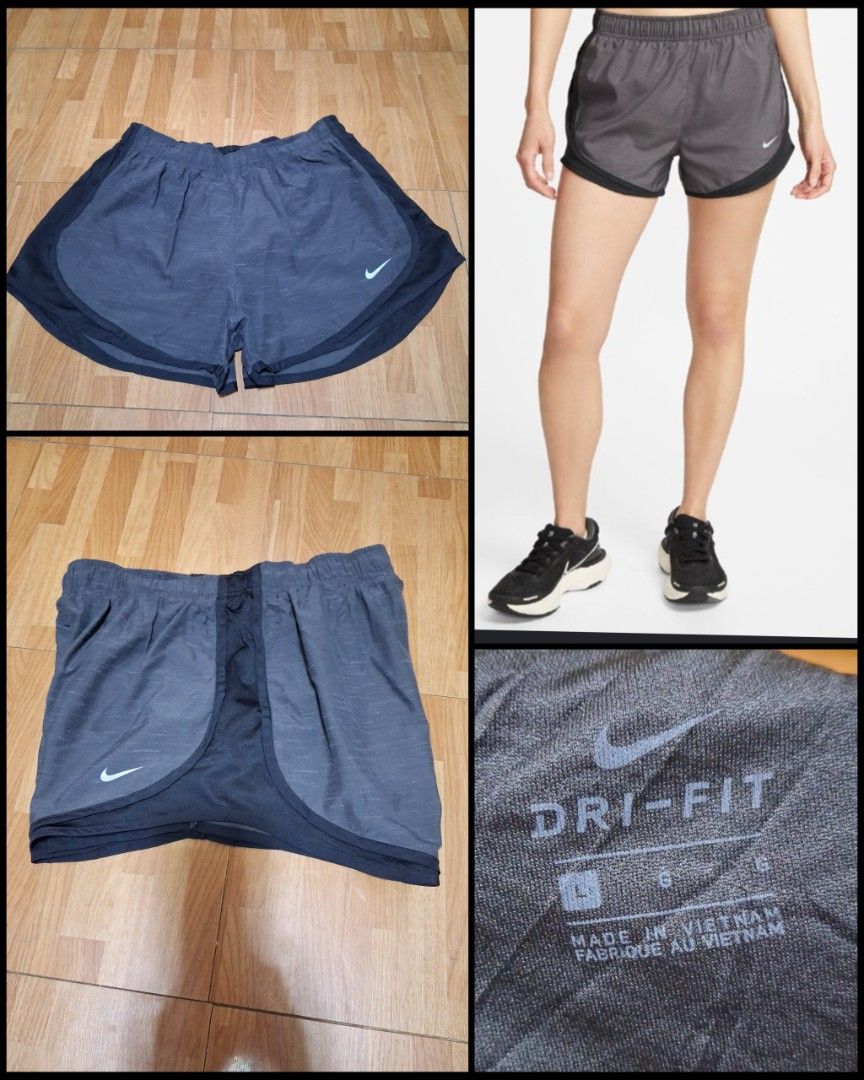 Nike Dri-core Running short (Category: Activewear) located in Cebu City. Submitted by cebuanamomshies (Listing ID 1468957322, Image 1). Description: 30-35 Elastic waist band with inner brief 2 color way blacka and gray polyester.