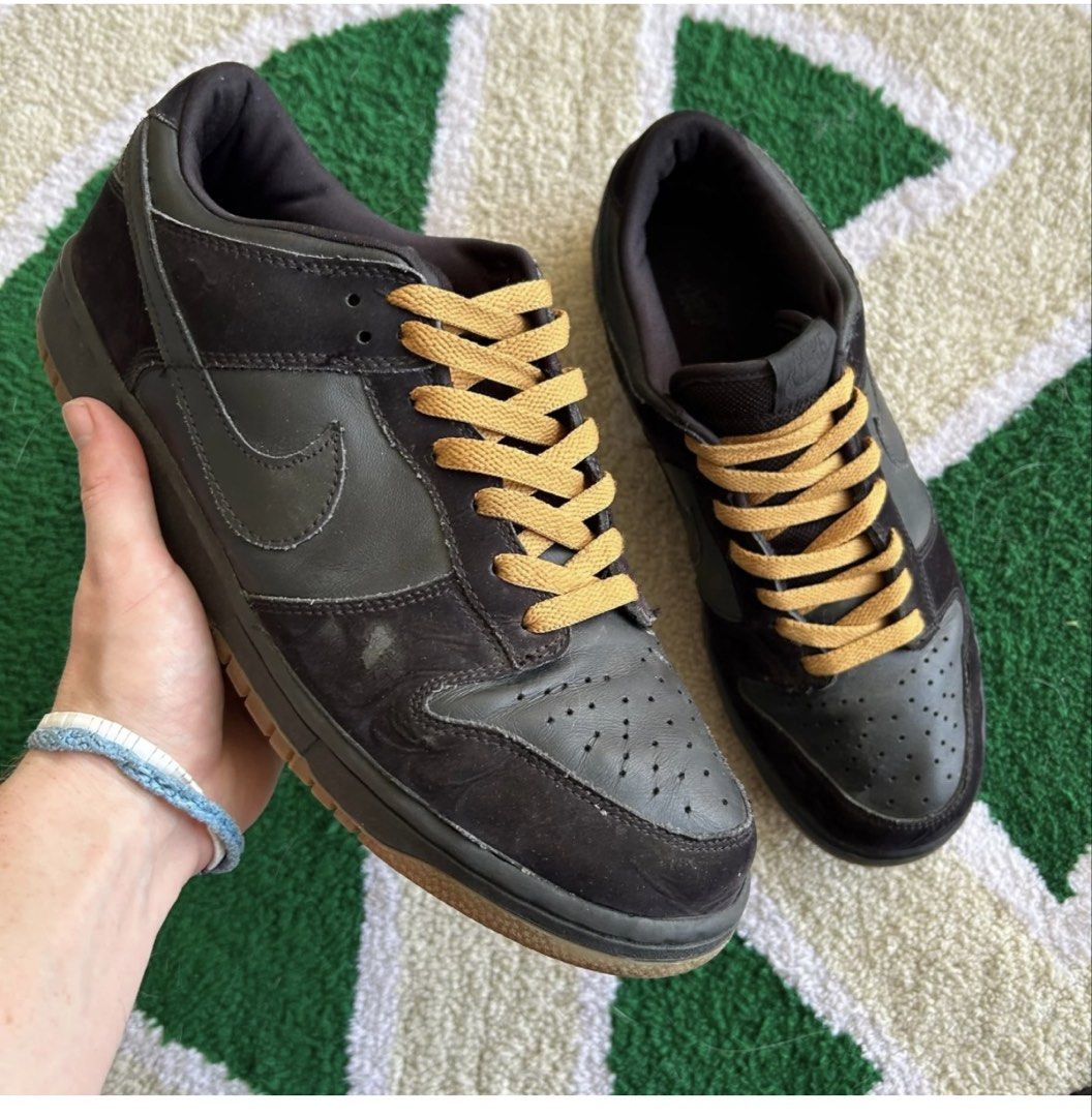 NIKE DUNK LOW BLACK GUM 03 (Category: Sneakers) located in Manila. Submitted by bedlambuzz (Listing ID 1469060239, Image 1). Description: Wysiwg No box Plastic wrapped for storage Worn as described Clean soles as I keep my shoes clean.
