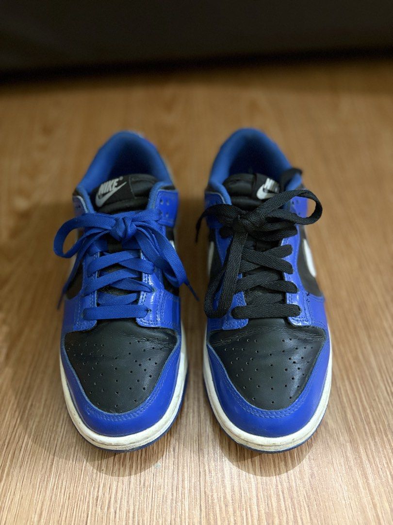 Nike Dunk Low Hyper Cobalt (Category: Sneakers) located in Manila. Submitted by prelovedby_yna (Listing ID 1469091076, Image 1). Description: - Nike Dunk Low - Royal Blue and Black / White - Condition: Normal wear, shows toe box creasing and dirt on soles - No box - Check photo listing for size .