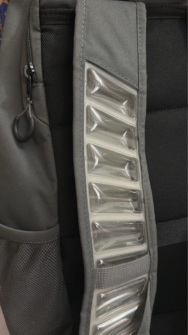 Nike Elite Backpack Grey with Air Zoom Straps (Category: Backpacks) located in Manila. Submitted by swiftfire_5283dd (Listing ID 1469049057, Image 3). Description: 2,000 qc loc meet up sm north meet up trinoma ayala.