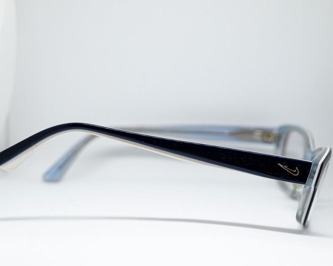 Nike Eyeglass Frames (Category: Sunglasses & Eyewear) located in Las Pinas. Submitted by gabriel8732 (Listing ID 1469016521, Image 3). Description: Brand: Nike Condition: Pre-owned Price: ₱500 Issue: Misaligned (pa-adjust sa eyewear technician) Please manage expectations when buying pre-owned items. May have normal signs of use; see photos for actual condition. Lenses are graded/prescription. Replacement of lenses is recommended upon purchase. Pa