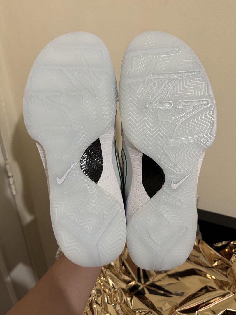 Nike Kobe 4 Protro Draft Day - Bucks size 10.5 BNEW (Category: Sneakers) located in Pasig City. Submitted by jzm24 (Listing ID 1468983275, Image 3). Description: - Brand: Nike Kobe - Colorway: White and Green - Condition: Brand new, unworn, fresh out of the box with original wrapping paper - Details: Breathable mesh tongues, clean white outsoles with carbon fiber midfoot shanks - Accents: Kobe signature stamped on the lateral heel - Insoles: Cust