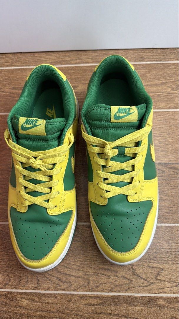 Nike Low Dunk Retro Reverse Brazil (Authentic) (Category: Sneakers) located in Quezon City. Submitted by shoppingcartmnl (Listing ID 1468939701, Image 1). Description: • Brand: Nike • Model: Dunk Low Retro “Reverse Brazil” • Colorway: Apple Green / Yellow Strike / White.