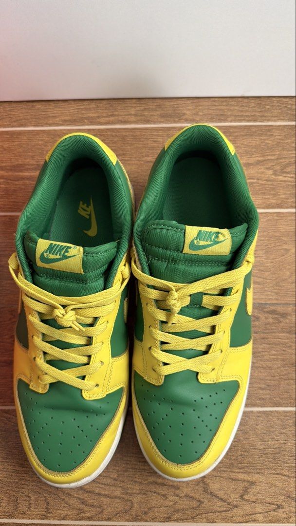 Nike Low Dunk Retro Reverse Brazil (Authentic) (Category: Sneakers) located in Quezon City. Submitted by shoppingcartmnl (Listing ID 1468939701, Image 3). Description: • Brand: Nike • Model: Dunk Low Retro “Reverse Brazil” • Colorway: Apple Green / Yellow Strike / White.