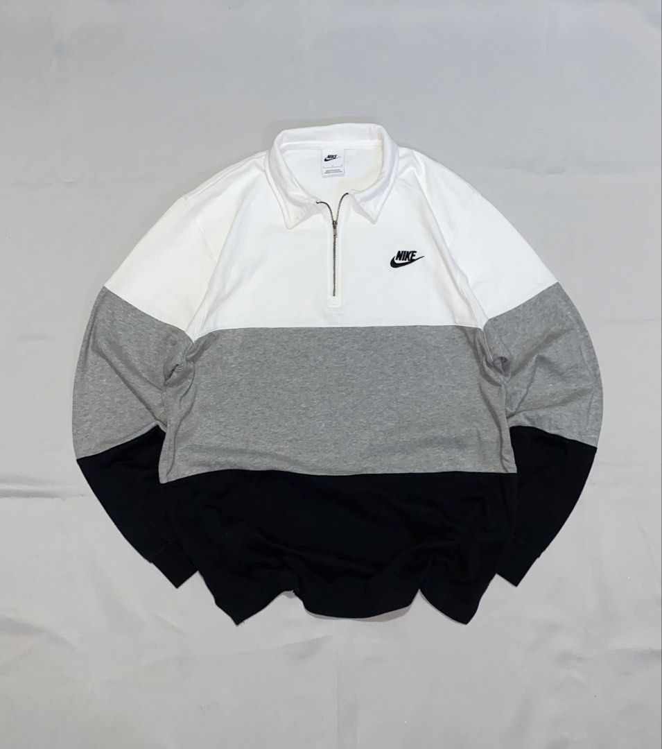 NIKE POLO RUGBY TRITONE QZIP (Category: Coats, Jackets and Outerwear) located in Meycauayan. Submitted by yu1wardrobe (Listing ID 1469096453, Image 1). Description: W:22 L:28 CR:9.5/10 EXCELLENT CONDITION ISSUE:NONE .
