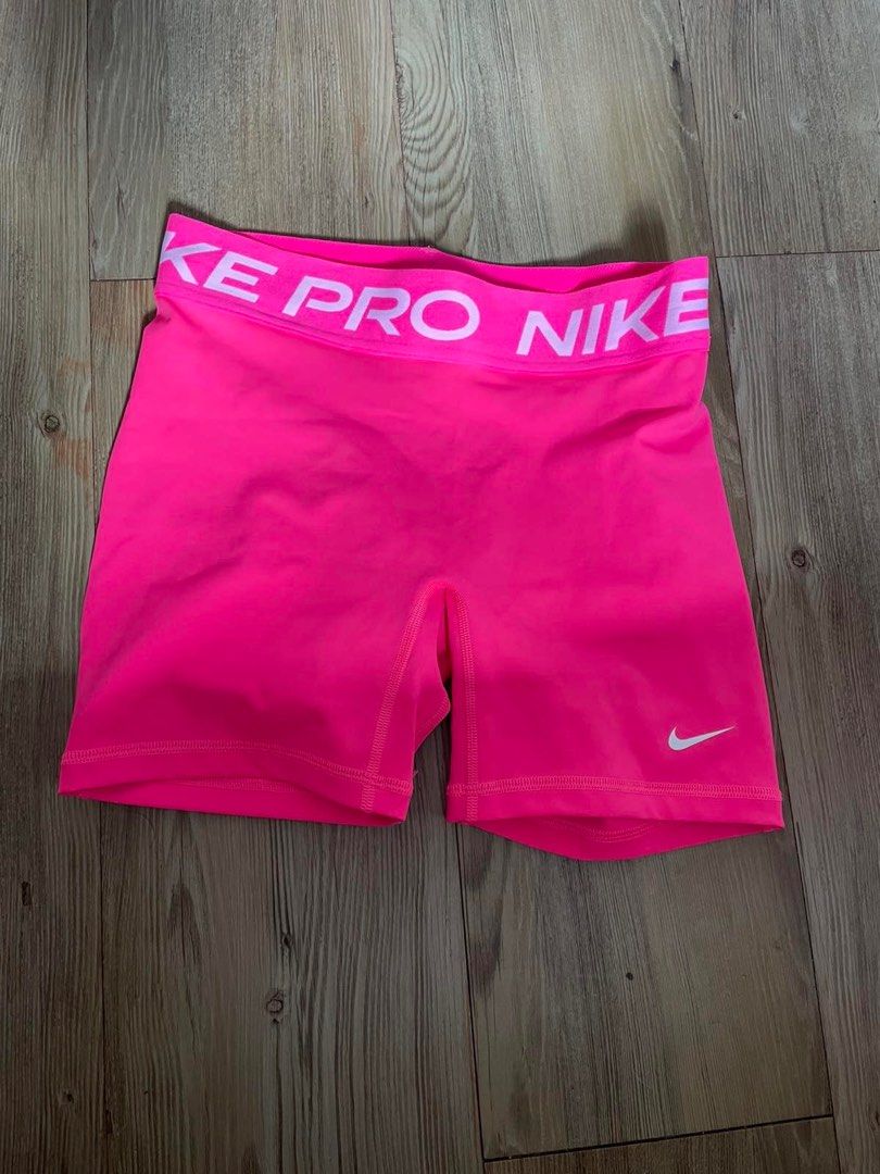 Nike Pro Pink Athletic Shorts (Category: Shorts) located in Manila. Submitted by puredeer-f1ce (Listing ID 1468959657, Image 1). Description: ( Legit from Store 100% ) Not Fake or Class A Size small brandnew Meet up or Lalamove Alabang area.