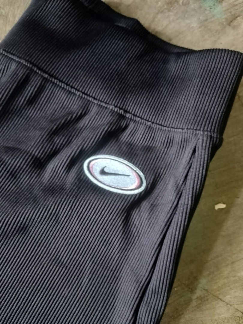 Nike ribbe wideleg pants (Category: Other Bottoms) located in Manila. Submitted by the.good.thrift (Listing ID 1469083491, Image 2). Description: NIKE RIBBED wide leg pants nike sportswear femme style high waist small nike oval logo near the hip.