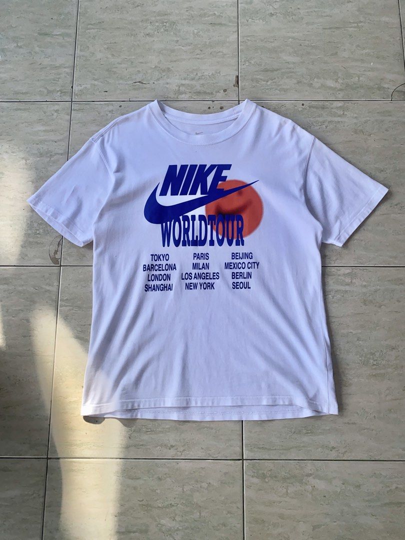 NIKE WORLDTOUR SHIRT (Category: Tshirts & Polo Shirts ) located in Dipolog. Submitted by bryant_thrift (Listing ID 1469061317, Image 1). Description: DIMES:22W~28L NO ISSUE ASNEW CONDITION COMPLETE TAGS AUTHENTIC READY TO WEAR.