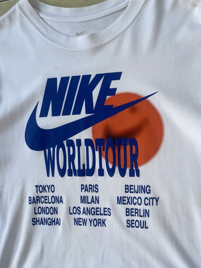 NIKE WORLDTOUR SHIRT (Category: Tshirts & Polo Shirts ) located in Dipolog. Submitted by bryant_thrift (Listing ID 1469061317, Image 2). Description: DIMES:22W~28L NO ISSUE ASNEW CONDITION COMPLETE TAGS AUTHENTIC READY TO WEAR.