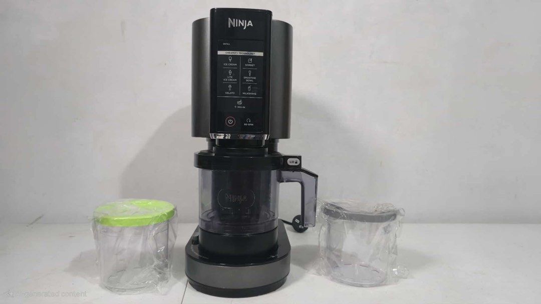 Ninja Creami Ice Cream Maker (Category: Ice-cream Makers) located in Rizal. Submitted by mikz_1303 (Listing ID 1468981073, Image 2). Description: Ninja Creami Ice Cream Maker Australia mall pull out Used as demo or display unit 220V Inclusion 2 ice cream container No box Location Taytay Rizal.