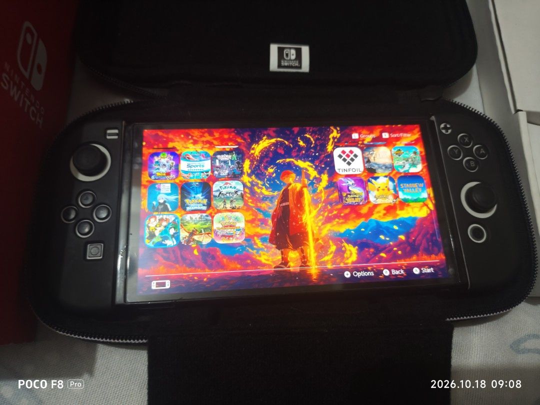Nintendo Switch OLED Model with Box and Accessories (Category: Nintendo) located in Manila. Submitted by rkj2026 (Listing ID 1468977861, Image 3). Description: nintendo switch oled DUALBOOT JB 256SD FOR 13K NO ISSUE UNLI TEST UPON MEET UP🙂 OPEN FOR PICK UP DIN VIA LALAMOVE OR GRAB VIDEOCALL TRANSAC😁 📍TAGUIG.