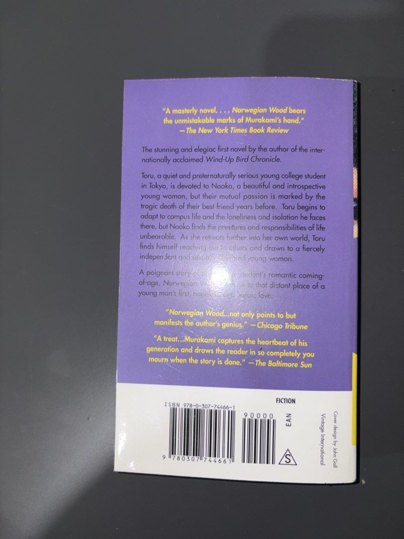 Norwegian Wood Paperback (Category: Storybooks) located in Quezon City. Submitted by jin_00 (Listing ID 1469099717, Image 2). Description: Norwegian Wood Paperback Fully Booked Like New / No issue.