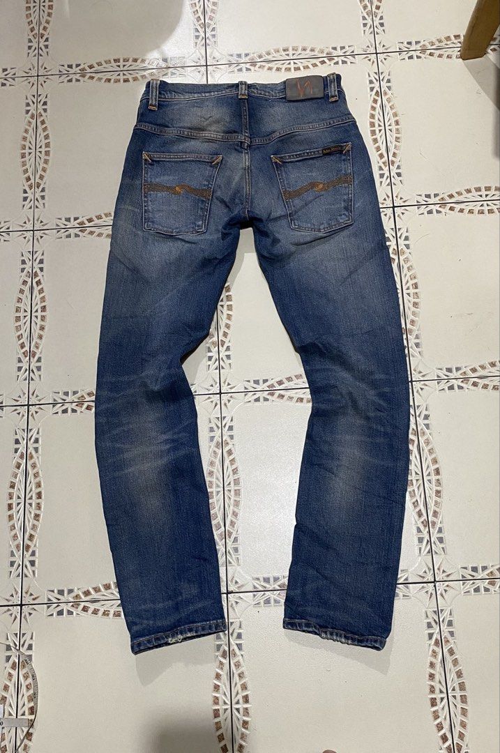 Nudie thin finn peter replica jeans (Category: Jeans) located in Cebu City. Submitted by hustler_69 (Listing ID 1469085700, Image 3). Description: Nudie thin finn peter replica jeans Size 29 on tag but fits 30 waistline Excellent condition Stretchable fabric Details are all posted.