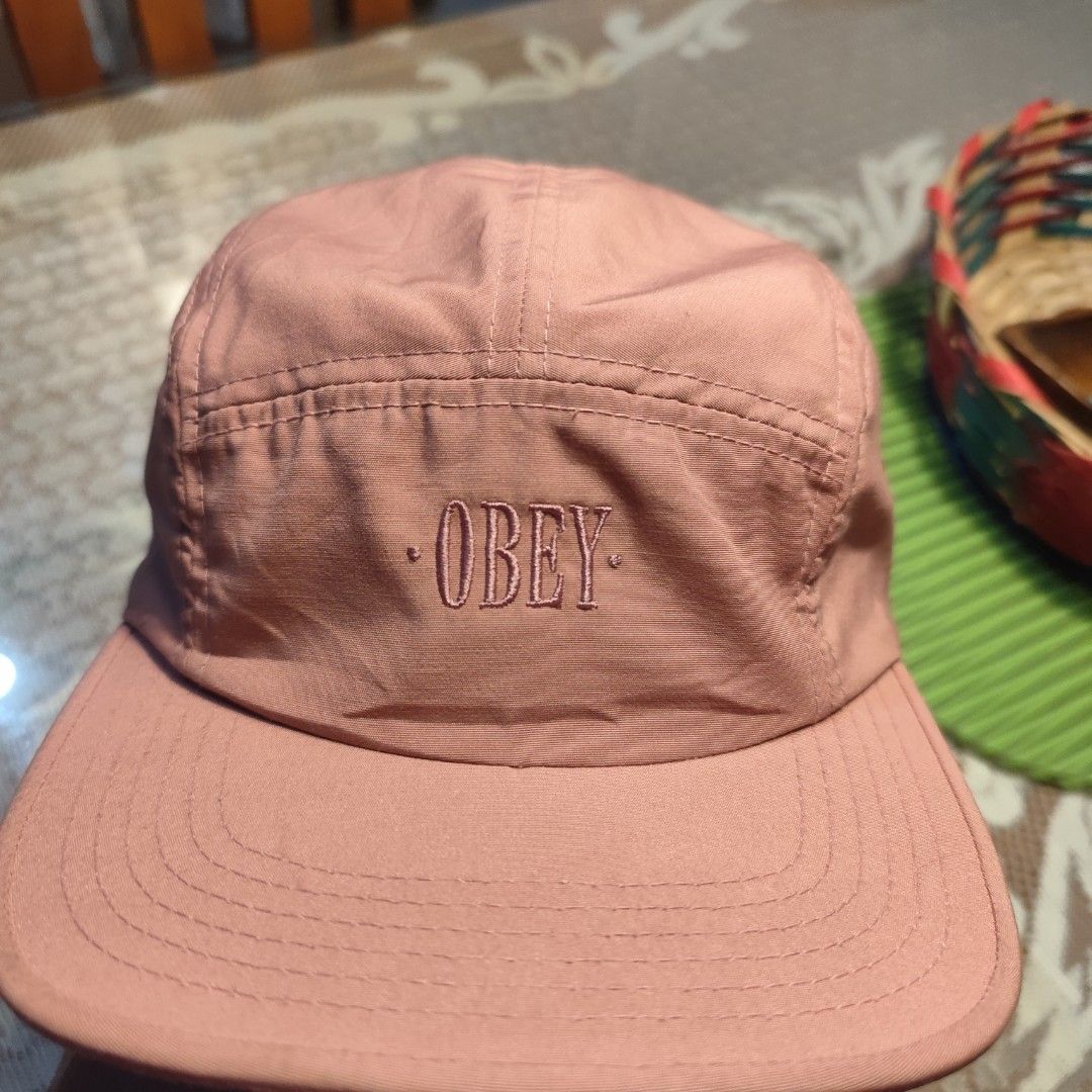 Obey 5 Panel Cap Pink (Category: Caps & Hats) located in Manila. Submitted by buyybustt (Listing ID 1469057340, Image 2). Description: Like New Dm.