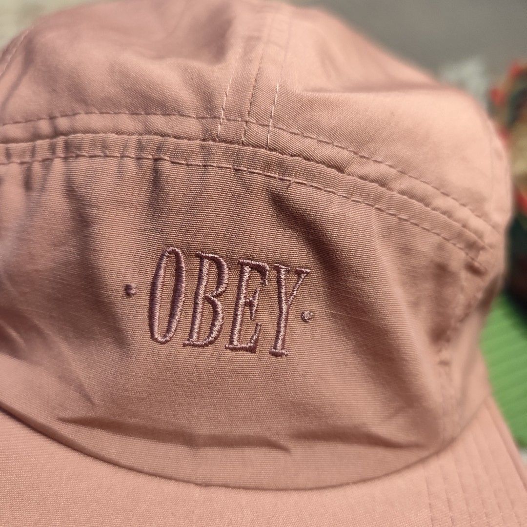 Obey 5 Panel Cap Pink (Category: Caps & Hats) located in Manila. Submitted by buyybustt (Listing ID 1469057340, Image 3). Description: Like New Dm.