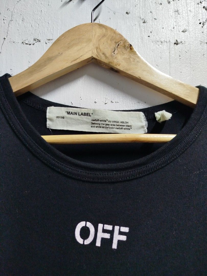 OFF WHITE BLACK SHIRT (Category: Tshirts & Polo Shirts ) located in Bayombong. Submitted by Gentlemans_ClosEt (Listing ID 1468936299, Image 3). Description: OFF WHITE BLACK SHIRT SIZE XL ON TAG DIMES: W22 X L29 GOOD CONDITION LAST PIC ISSUE.