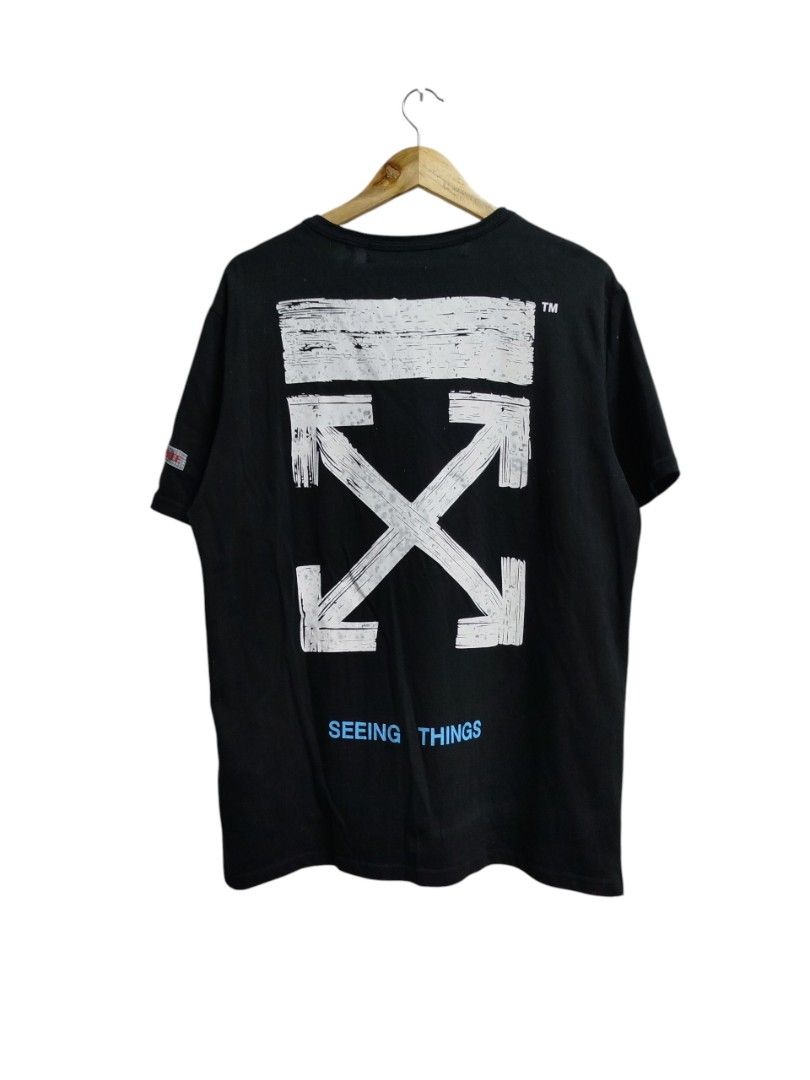 OFF WHITE BLACK SHIRT (Category: Tshirts & Polo Shirts ) located in Bayombong. Submitted by Gentlemans_ClosEt (Listing ID 1468936299, Image 2). Description: OFF WHITE BLACK SHIRT SIZE XL ON TAG DIMES: W22 X L29 GOOD CONDITION LAST PIC ISSUE.