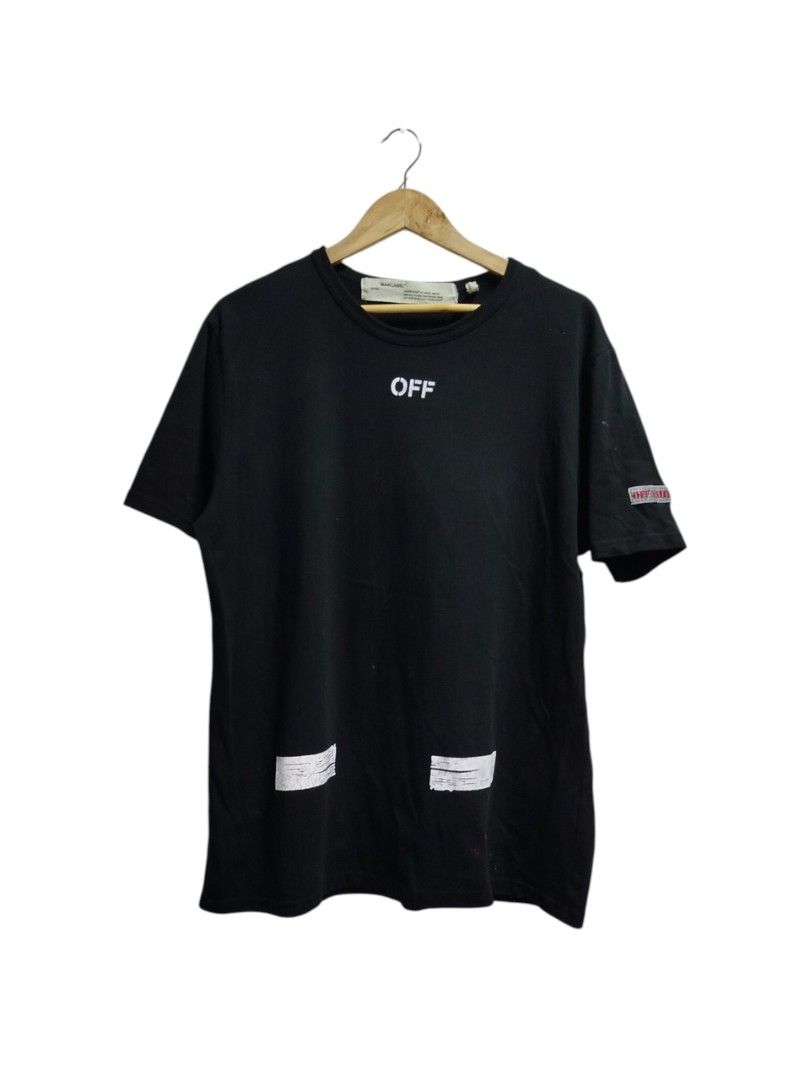 OFF WHITE BLACK SHIRT (Category: Tshirts & Polo Shirts ) located in Bayombong. Submitted by Gentlemans_ClosEt (Listing ID 1468936299, Image 1). Description: OFF WHITE BLACK SHIRT SIZE XL ON TAG DIMES: W22 X L29 GOOD CONDITION LAST PIC ISSUE.