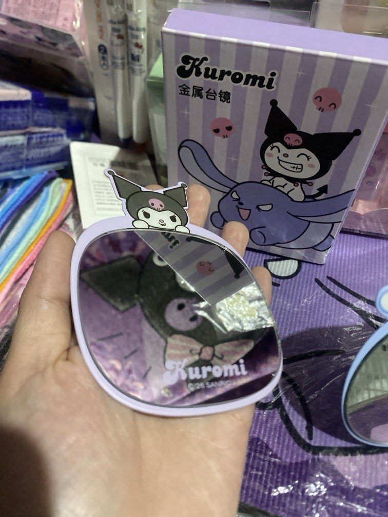 Official/ Licensed Kuromi & Cinnamoroll Mini Mirror (Category: Mirrors) located in Bulacan. Submitted by cute.finds.ph (Listing ID 1468979243, Image 3). Description: —₱160 each —compact/ mini size only —metal material.