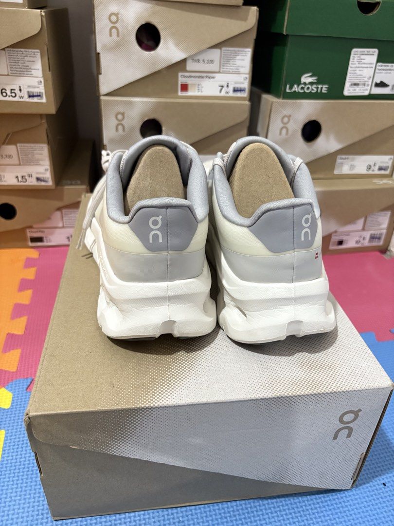 On Cloudtilt Remix Alloy Ivory Size 9.5 (Category: Sneakers) located in Manila. Submitted by pikkathchu (Listing ID 1469074926, Image 3). Description: - Brand/Model: On Cloudtilt Remix - Colorway: Alloy Ivory - Size: 9.5 US Women / 7.5 UK / 41 EU - Cushioning: Cloudtec Phase sole for an ultra-plush feel - Design: Swiss-engineered with standard lace-up style, clean mesh upper, and textured midsole - Inclusions: Comes with original box - Condition: