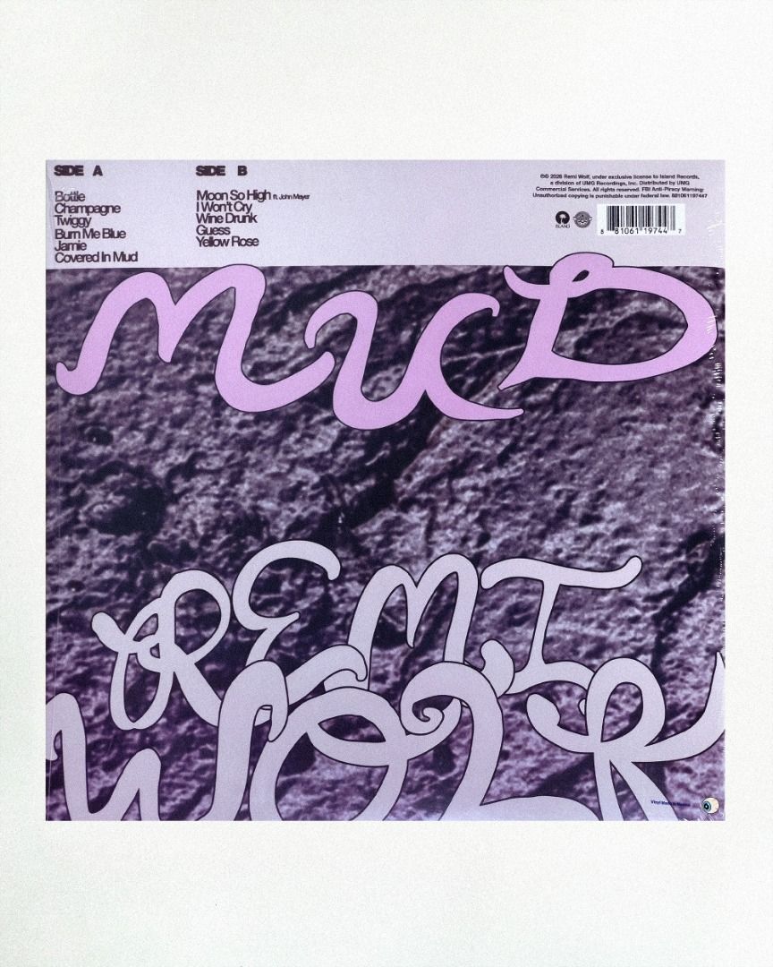 [In Transit] Remi Wolf - Mud Vinyl Record LP (Category: Vinyls) located in Calamba. Submitted by highteenrecords (Listing ID 1469063076, Image 3). Description: IN TRANSIT/ RESTOCK SOON Remi Wolf - Mud gatefold pink marbled vinyl LP + poster Island US 2,595 PHP MOP: BPI, BDO, Gcash MOD: J&T Delivery 1- 3 Days (Shipping Fee shouldered by Buyer) Lalamove Same Day Delivery (Booking and Shipping Fee shouldered by Buyer) LOC: Laguna .