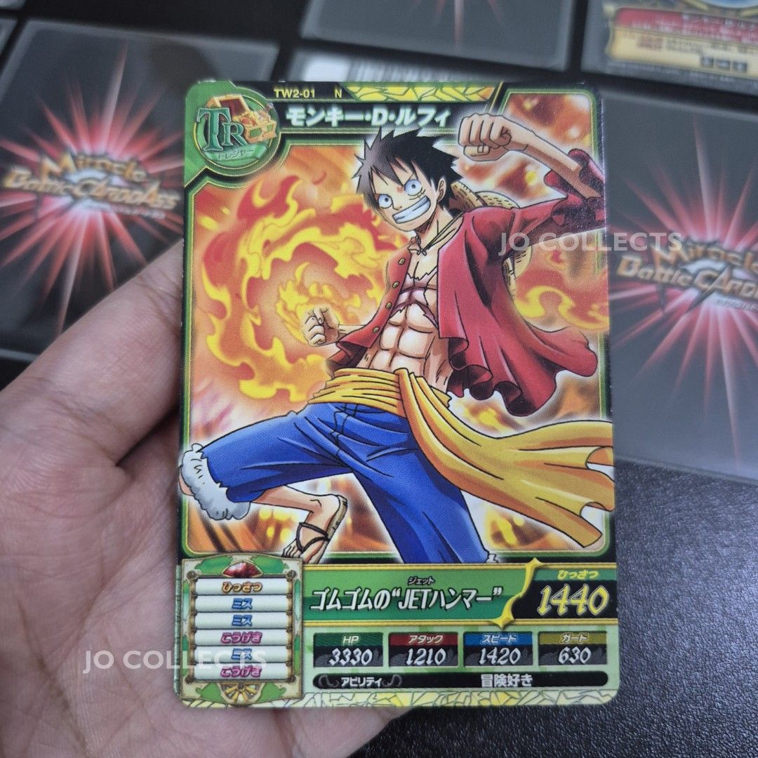 One Piece Vintage Card Luffy 10pcs (Category: Raw Singles) located in Cavite. Submitted by jo.collects (Listing ID 1469146073, Image 3). Description: One Piece Vintage Card Luffy 10pcs Miracle Battle Carddass OnePy BB Match 💰 ₱2,500 PLEASE READ BEFORE PURCHASING 📌 🇯🇵 AUTHENTIC FROM JAPAN — 100% ORIGINAL Ideal for collectors. Cards are sold as a set only. Since these are vintage cards, some may have minor flaws, signs of wear, discoloration, o