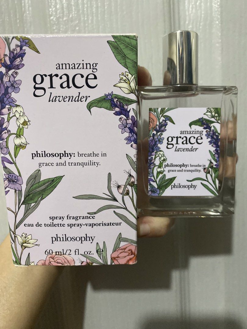 Original Amazing Grace Lavender by Philosophy (Category: Fragrance & Deodorants) located in Quezon City. Submitted by shindreicloset (Listing ID 1469088862, Image 1). Description: Amazing grace lavender by philosophy 60ml money back if fake guaranteed original.