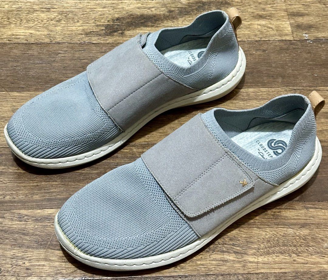 Original Clarks Cloudsteppers Slip-On Shoes (Category: Casual Shoes) located in Manila. Submitted by rc103 (Listing ID 1469037838, Image 1). Description: 100% Authentic Worn 3 times only Almost brand new Very comfortable soft cushion sole Versatile color gray Actual pic (posted no filter) RFS: This size 10 is a bit bigger than usual No swap No meetup Can be personally collected or pickup at Diliman QC via lalamove / grab (buyer’s expense) Please 